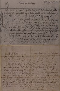 Letter from Leopold Mozart Informing J.J. Lotter of the Birth of His Son, Amadeus Mozart, 9th February 1756 by Leopold Mozart